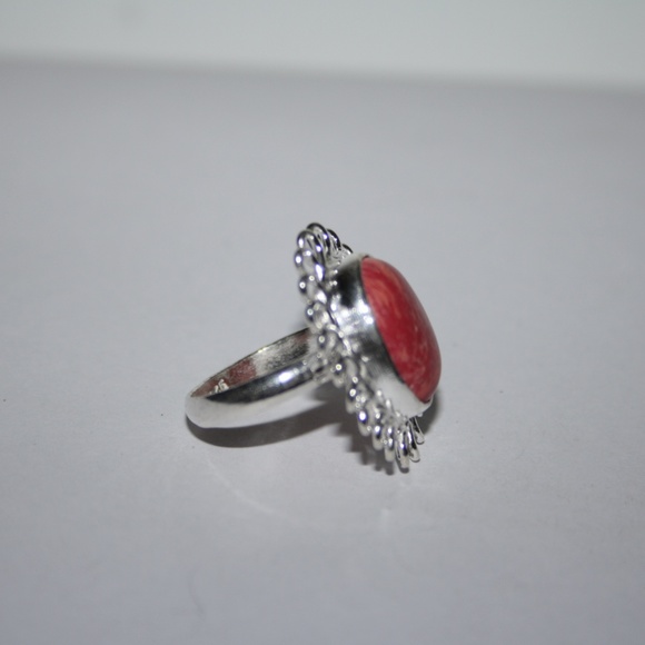 Beautiful Silver Rhodochrosite Ring NWOT - Picture 4 of 5